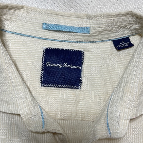 Tommy Bahamas linen shirt size L - Picture 5 of 8